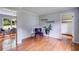 Cozy living room with hardwood floors and a view into the dining area at 385 Vineyard Nw Dr, Marietta, GA 30064