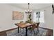 Inviting dining room featuring a stylish chandelier and comfortable seating at 1075 Litchfield Sw Way, Marietta, GA 30060