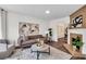 Inviting living room featuring a decorative fireplace at 1075 Litchfield Sw Way, Marietta, GA 30060