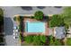Overhead view of pool, lounge chairs, and parking at the community recreational area at 1242 Morton Trce Se Trce, Atlanta, GA 30316