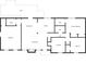 Layout of the home with bedrooms, kitchen, and patio with labeled rooms and access points at 1490 Diplomat Dr, Riverdale, GA 30296