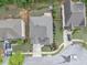 Overhead view of a house with a landscaped yard, set in a suburban neighborhood at 2376 Roberts View Trail, Buford, GA 30519