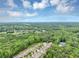 A real estate property with an aerial view of residential area featuring tree-lined streets at 2376 Roberts View Trail, Buford, GA 30519