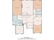 Second floor plan featuring multiple bedrooms, bathrooms, and a walk-in closet at 2376 Roberts View Trail, Buford, GA 30519