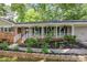 Inviting covered porch with white columns and a brick walkway leading to the front door at 1732 Samaria Trl, Tucker, GA 30084