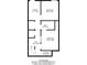 Floor plan view showing the first floor layout with entry and bedroom spaces at 5047 Chupp Way Cir, Lithonia, GA 30038