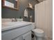 Well-lit bathroom with a modern vanity, mirror, and neutral tones at 92 Confidence Ct, Temple, GA 30179
