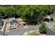 Aerial view of a charming home with new fence, detached garage, and inviting curb appeal at 130 South Se Ave, Marietta, GA 30060