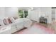 Cozy bedroom with closet, big window, and a stylish makeup station at 1358 Peppergrass Nw Trl, Acworth, GA 30101
