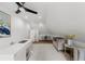 Bonus room featuring modern design, neutral colors and vaulted ceilings at 1358 Peppergrass Nw Trl, Acworth, GA 30101