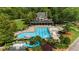The community pool has a slide and waterfall feature for a relaxing environment at 1358 Peppergrass Nw Trl, Acworth, GA 30101