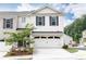 Charming two-story townhouse features a well-maintained lawn and a two-car garage with ample parking at 500 Garvin Dr, Woodstock, GA 30189
