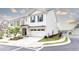 Attractive two-story home showcasing manicured lawn, two-car garage, and inviting entrance at 500 Garvin Dr, Woodstock, GA 30189