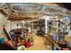 Unfinished basement with exposed ceiling and mechanical equipment at 984 Ridgecrest Se Dr, Smyrna, GA 30080