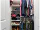 Organized walk-in closet with shelving and hanging space, maximizing storage efficiency at 984 Ridgecrest Se Dr, Smyrna, GA 30080