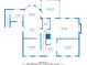 Detailed floorplan of the home's first level, showing the layout of the living spaces at 1463 Shadowrock Hts, Marietta, GA 30062