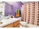 Bathroom with bathtub and shower and single sink vanity at 436 Berkshire Pl, Fairburn, GA 30213