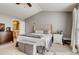Bright bedroom with neutral walls, vaulted ceiling, and plush carpeting at 5800 Oakdale Se Rd # 147, Mableton, GA 30126
