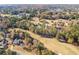 Stunning aerial view of a neighborhood and golf course with a lake in the distance at 1874 Mcgarity Rd, Mcdonough, GA 30252
