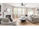 Inviting living area featuring a fireplace, plush seating, and large windows providing natural light at 2167 Crestridge Ne Trl, Brookhaven, GA 30329