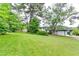Spacious backyard featuring a lush lawn and mature trees, creating a serene outdoor retreat at 2932 Valley Ridge Dr, Decatur, GA 30032