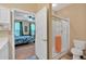 En-suite bathroom with a glass shower and a view of a bedroom at 1078 Camry Cir, Dallas, GA 30157
