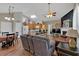 Open-concept living area with a view of the kitchen and dining space at 1078 Camry Cir, Dallas, GA 30157
