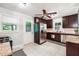 Functional kitchen featuring stainless steel appliances, ample counter space, and a window with a backyard view at 2771 Stonecreek Se Rd, Smyrna, GA 30080