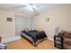 Bedroom with hardwood floors and a ceiling fan at 2171 Wilson Nw Ave, Atlanta, GA 30314