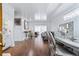 Bright dining room with hardwood floors and modern chandelier, perfect for Gathering meals at 2865 Lenox Ne Rd # 211, Atlanta, GA 30324