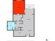 Floor plan showing the layout of the unit, including a balcony, living room, bedroom, kitchen, and dining area at 2865 Lenox Ne Rd # 211, Atlanta, GA 30324