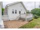 Backyard with brick patio, deck, and grassy area, perfect for outdoor activities and enjoyment at 1555 New Ne St, Atlanta, GA 30307