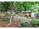 Landscaped backyard with stone patio and covered outdoor area, perfect for entertaining at 1798 Melrose Sw Dr, Atlanta, GA 30310