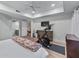 Spacious bedroom featuring a trey ceiling, Peloton, and an en-suite bathroom at 3636 Habersham Nw Rd # 2101, Atlanta, GA 30305