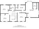 Second-floor plan displays bedroom layout of home's upper level with dimensions at 815 Lake Forest Pass, Roswell, GA 30076