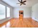 Living room featuring beautiful hardwood floors, white trim, and abundant natural light at 2726 Riderwood Ne Ln, Marietta, GA 30062