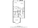 Layout featuring a primary bedroom and bath on the first floor and living, dining, and kitchen areas at 404 Carryback Dr, Marietta, GA 30068