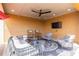 Comfortable outdoor lounge area with stylish seating and a ceiling fan for relaxing at 112 Rogers St # 208, Atlanta, GA 30317