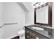 Bathroom with granite countertop and tiled floors at 4457 Huntshire Dr, Stone Mountain, GA 30083