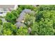 Aerial view of townhomes nestled among dense trees, displaying the community's serene setting at 11 Ardmore Nw Sq, Atlanta, GA 30309