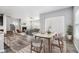 Open concept dining area with fireplace and lots of natural light at 2769 Morgan Spring Trl, Buford, GA 30519