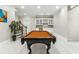 Game room area with billiard table and bar area featuring a sink and cabinets at 2616 Boddie Pl, Duluth, GA 30097