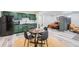 Basement kitchenette open to living and bedroom areas at 2686 Oak Leaf Se Pl, Atlanta, GA 30316