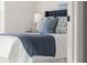 Comfortable bedroom boasting a neatly made bed, soft pillows, and a calming blue color scheme at 4667 Larkfield Way, Powder Springs, GA 30127