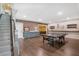 Spacious basement with elegant wood floors, ping pong table and wall decor at 5335 Briarstone Ridge Way, Alpharetta, GA 30022