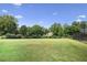 Expansive green lawn with scattered trees and manicured shrubbery, perfect for outdoor activities at 5335 Briarstone Ridge Way, Alpharetta, GA 30022