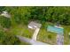 Aerial view of the property and surrounding neighborhood at 1520 Oxford St, Douglasville, GA 30134