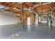 Unfinished basement with painted floor at 780 Old Magnolia Trl, Canton, GA 30115