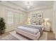 Bedroom featuring a white bed, large windows, and modern decor at 1632 Brookhaven Close Ne, Atlanta, GA 30319