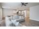 Open-concept living area showcases a spacious layout with modern kitchen and ample natural light from the nearby windows at 354 Hayden Cir, Woodstock, GA 30189